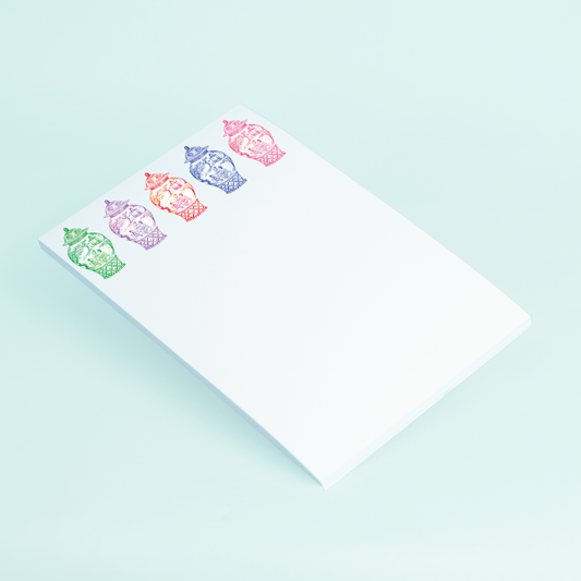 Colorful Ginger Jars Notepad