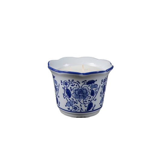 Chinoiserie Ceramic Candle