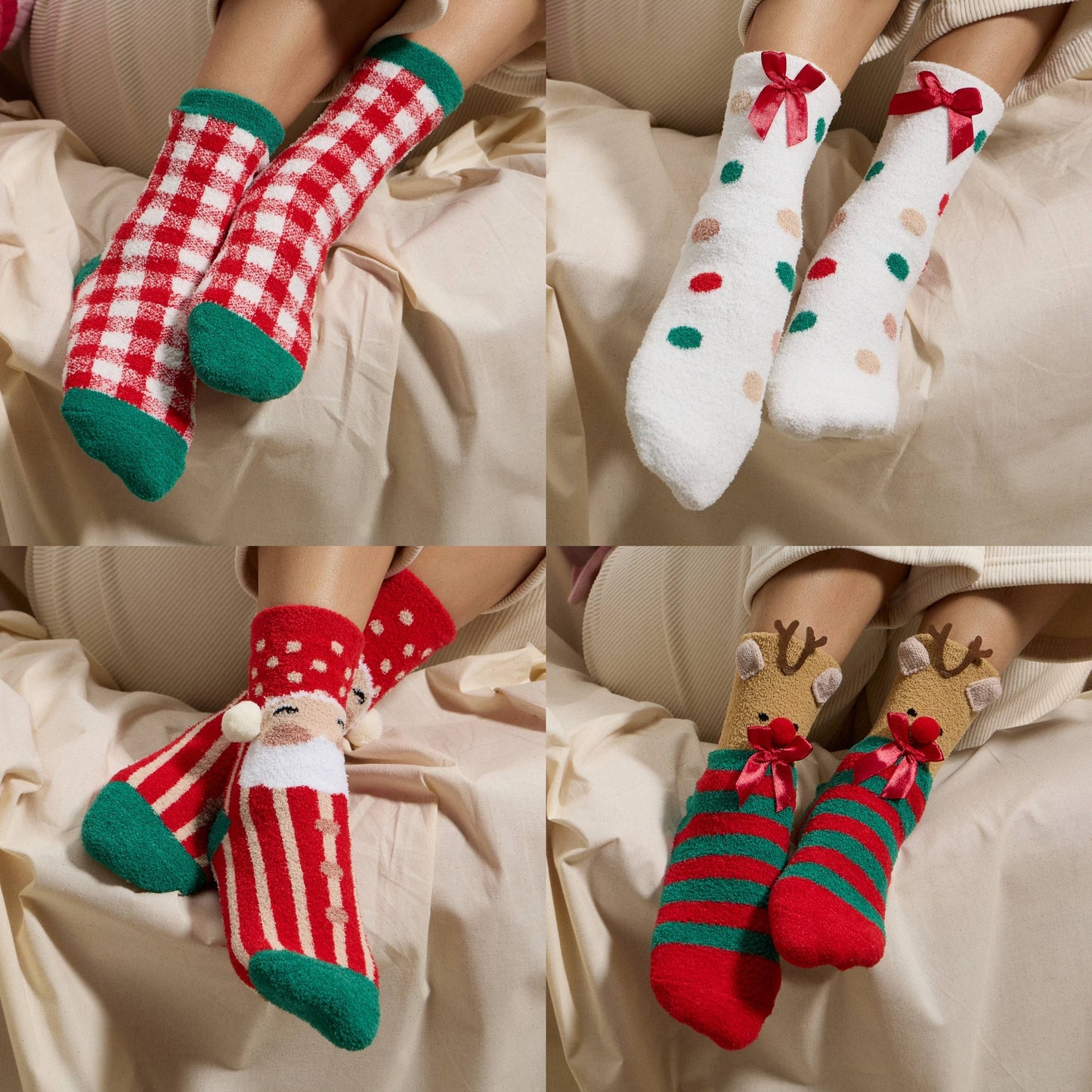 Christmas Fluffy Socks