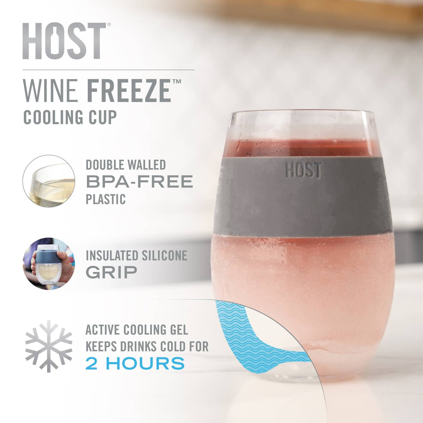 Translucent Blue Cooling Cup