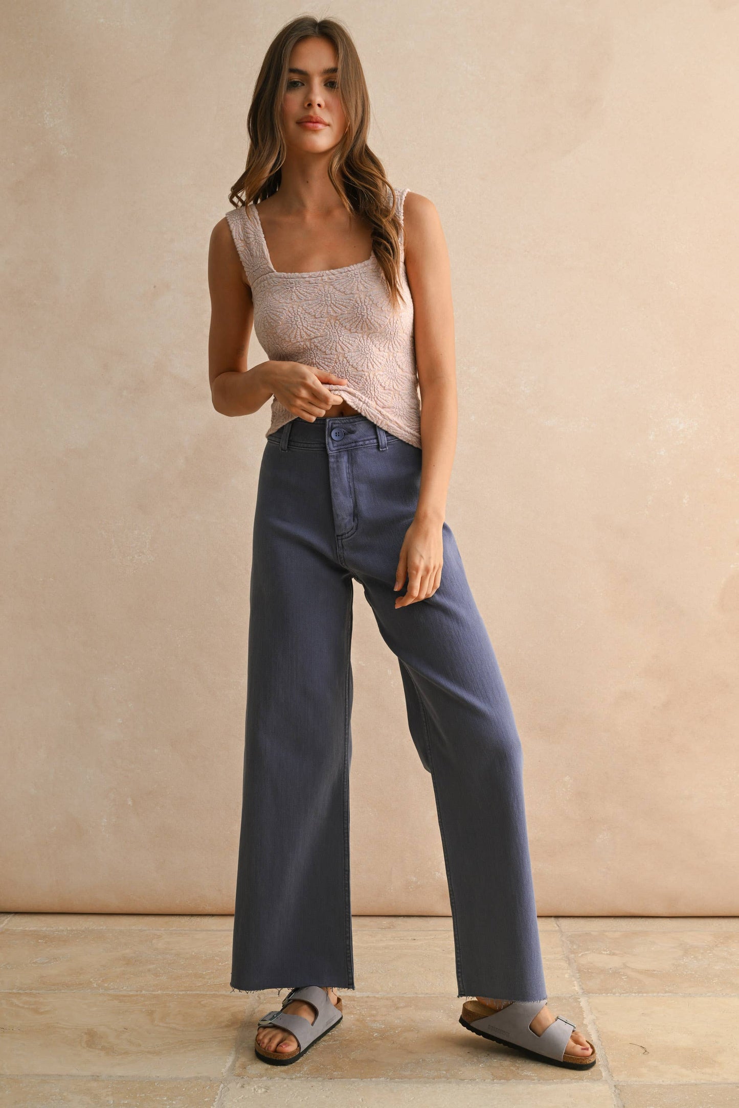 Navy Taylor Pant
