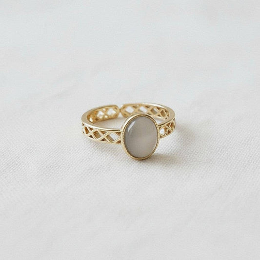 French Palace Cat's Eye Ring