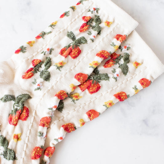 Strawberry Farm Sock