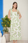 Green Floral Midi Dress
