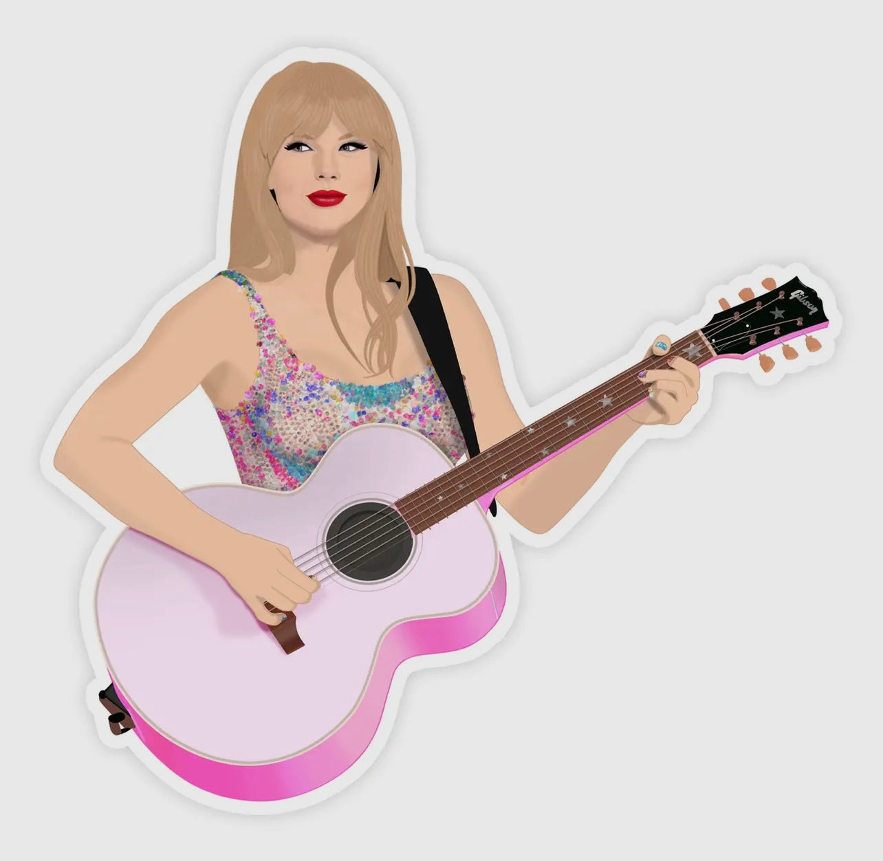Taylor Swift Guitar Sticker