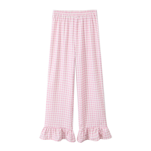 Gingham Frill Pants