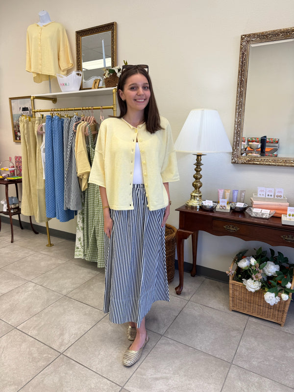Butter Yellow Cardigan