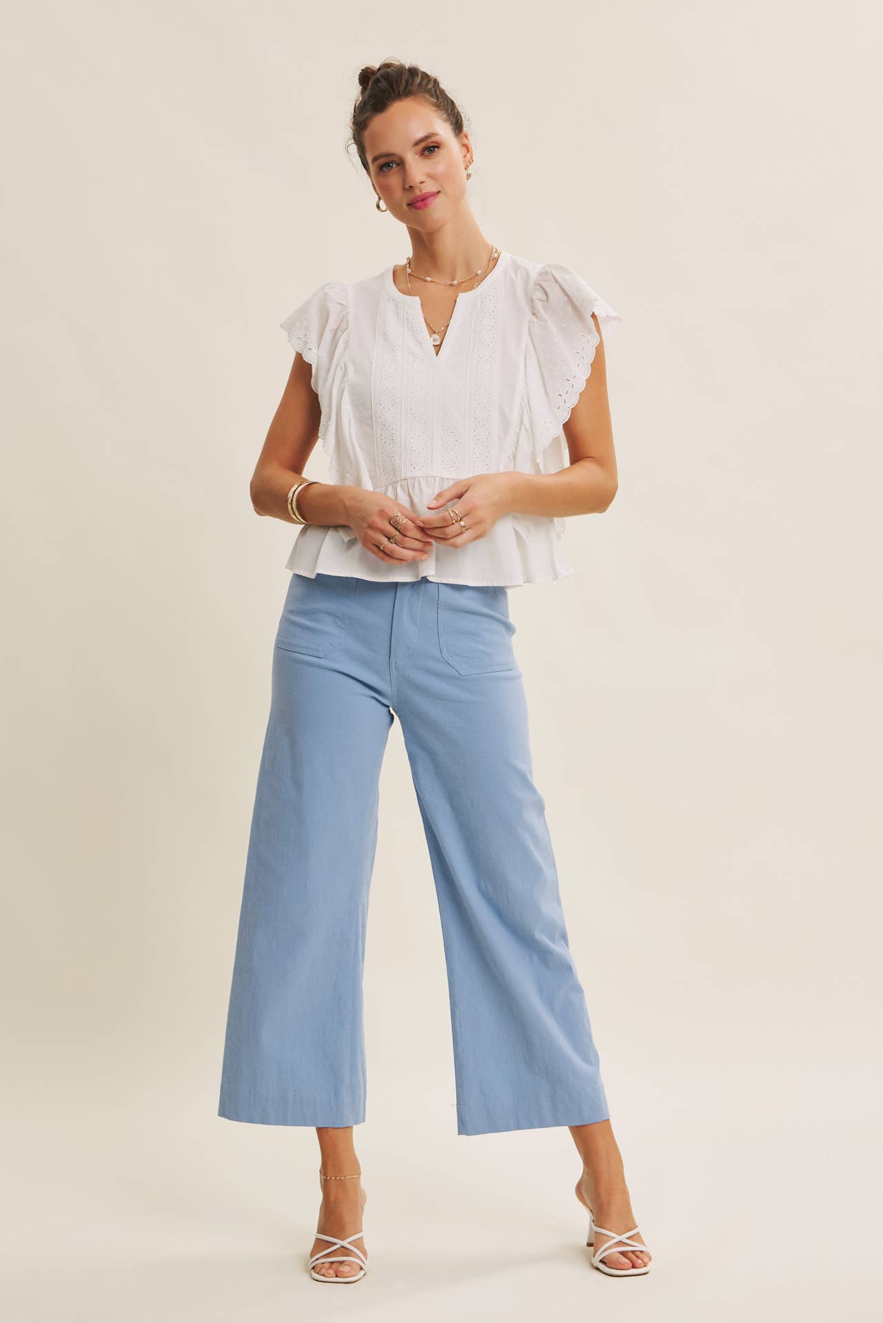 Linen Ankle Pants