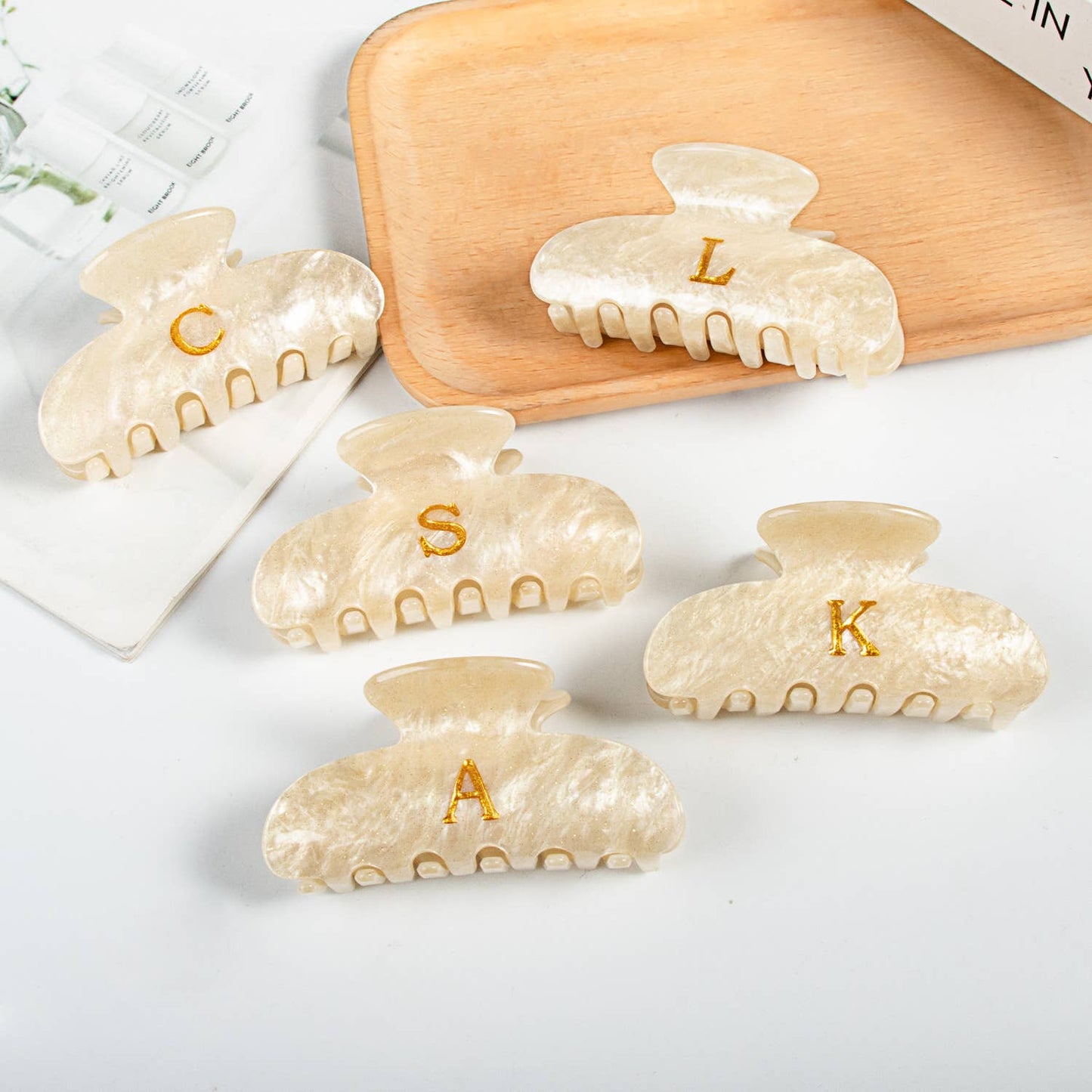 Letter Claw Clip