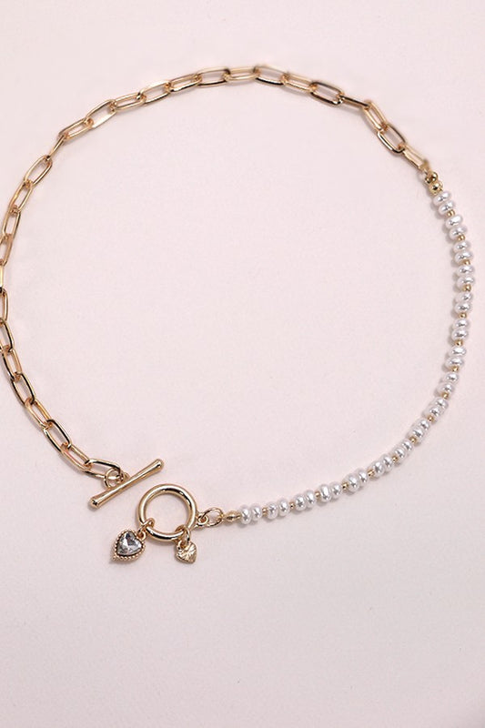 Pearl Heart Necklace