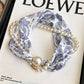 Pearl Magnetic Scarf Necklace
