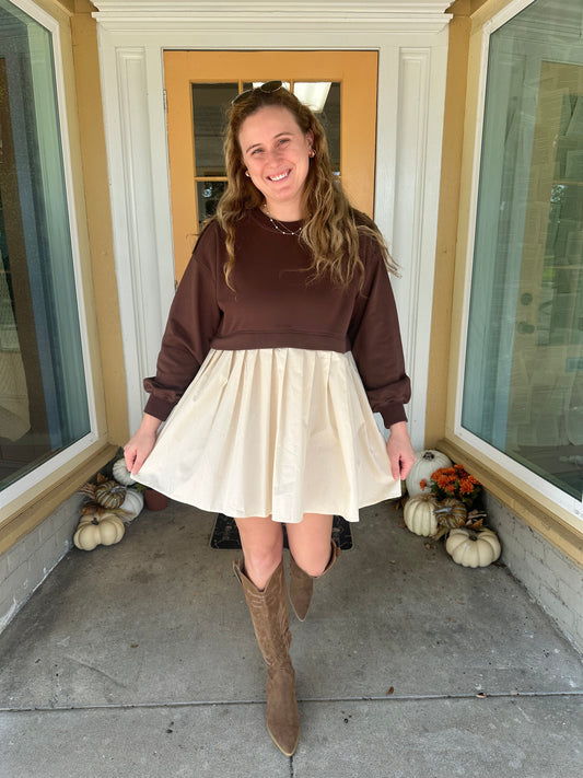 Brown Mini Dress