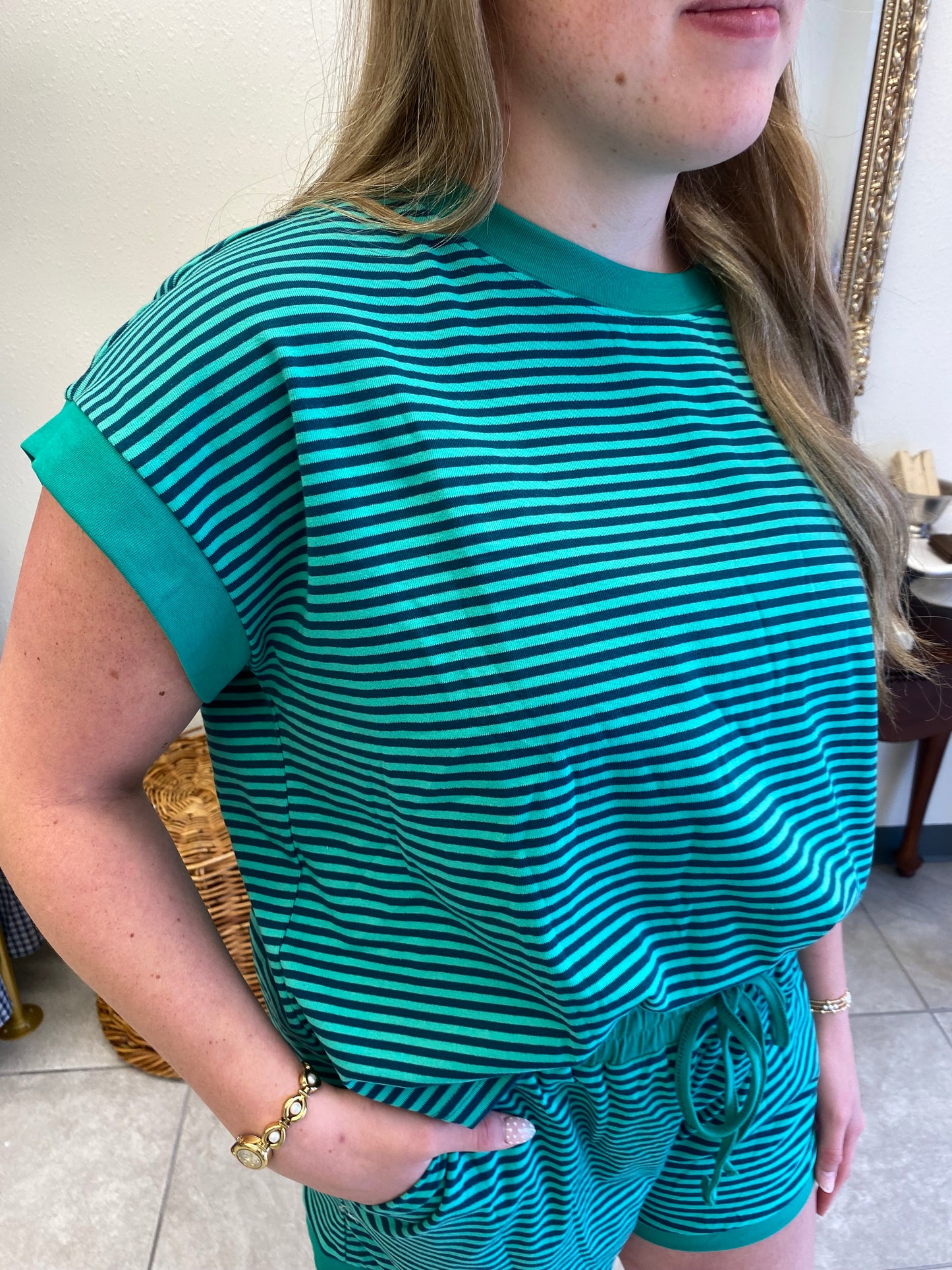 Striped Knit Top