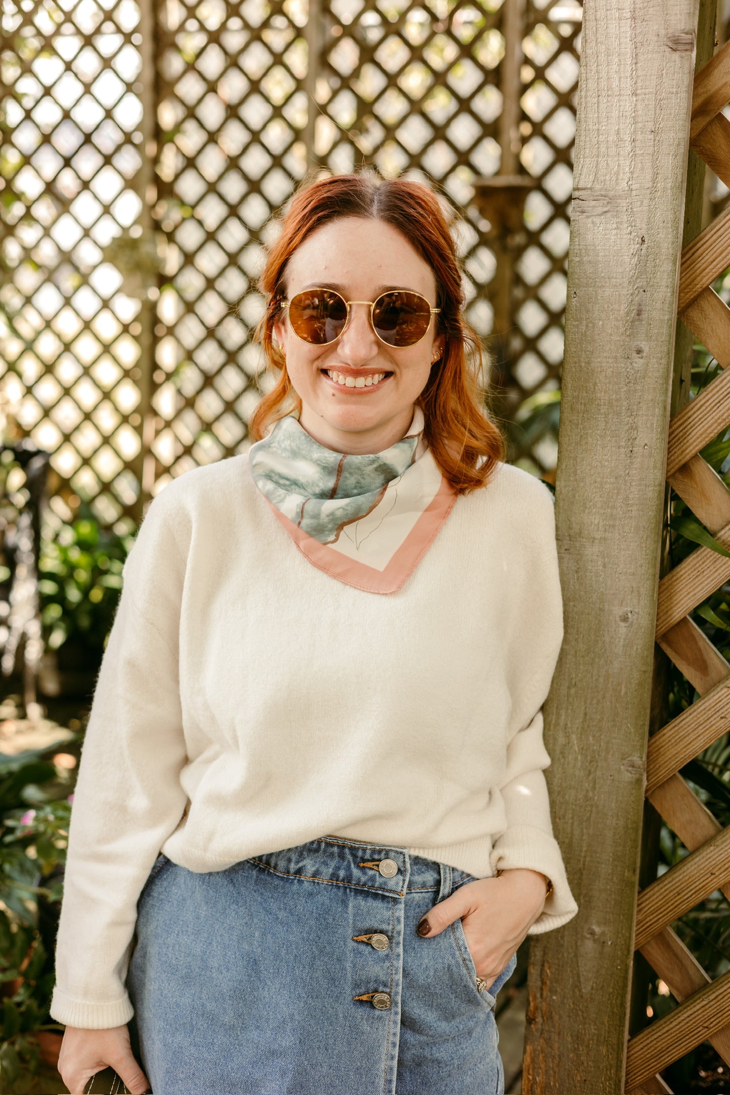 Cream Crew Neck Sweater