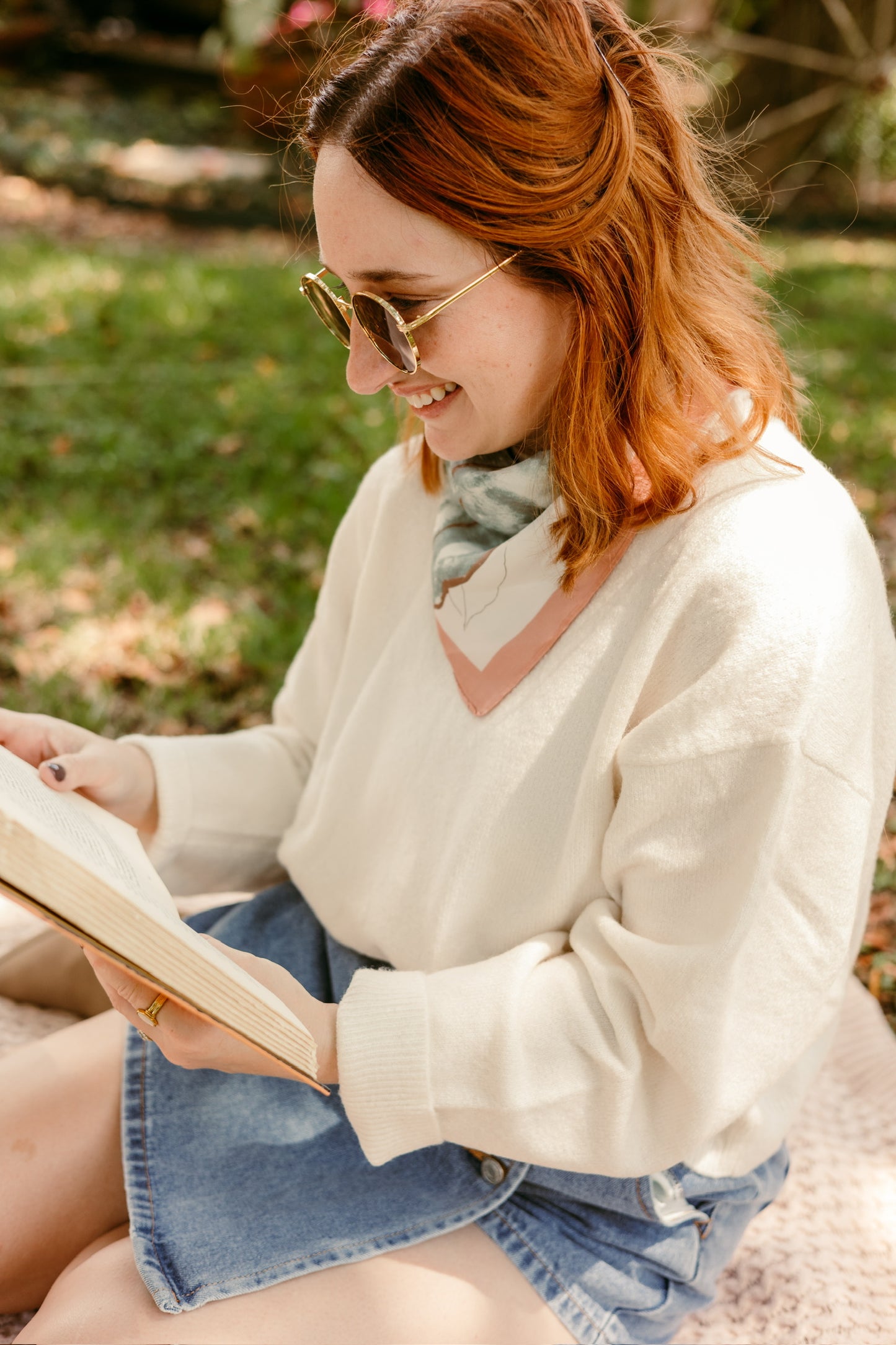 Cream Crew Neck Sweater