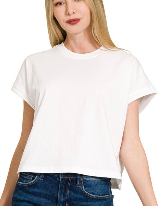 Relaxed Crop Tee