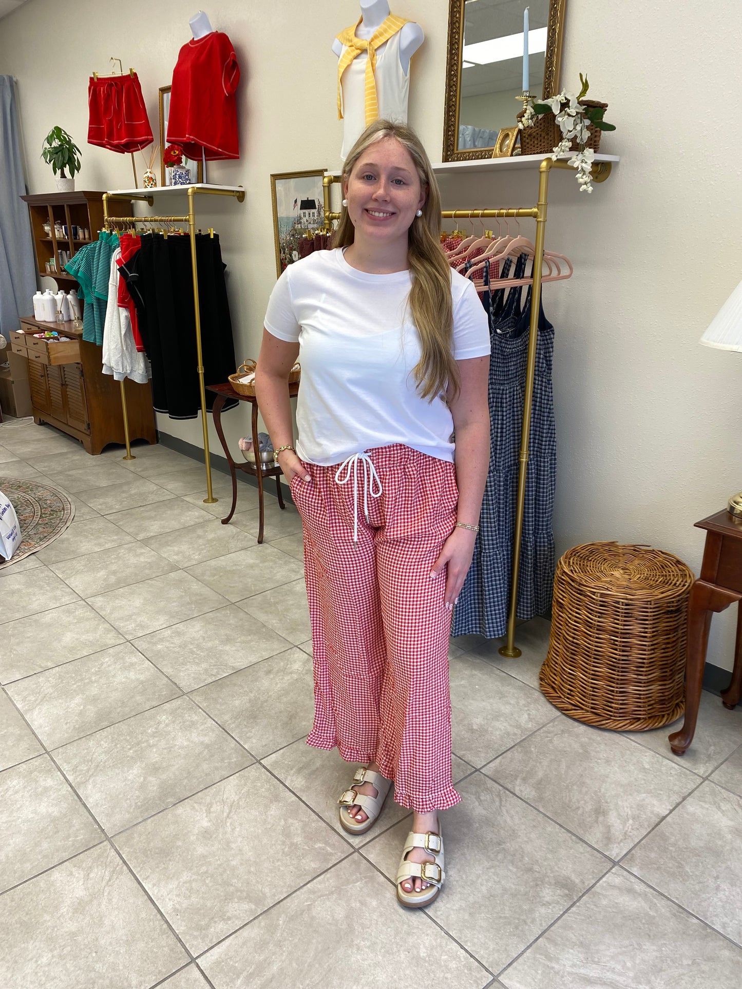 Gingham Pants