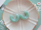 Green Hoop Earring