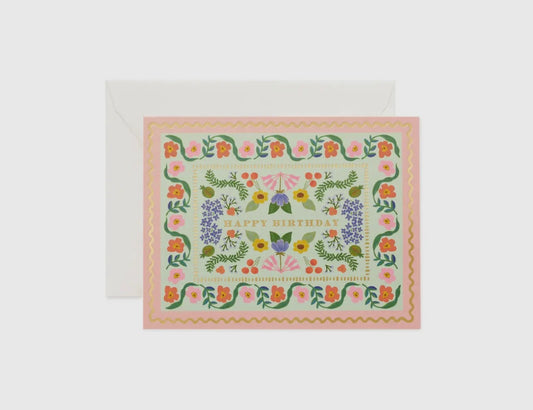 Sicily Garden Birthday Card