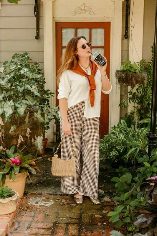 White Button Down Blouse