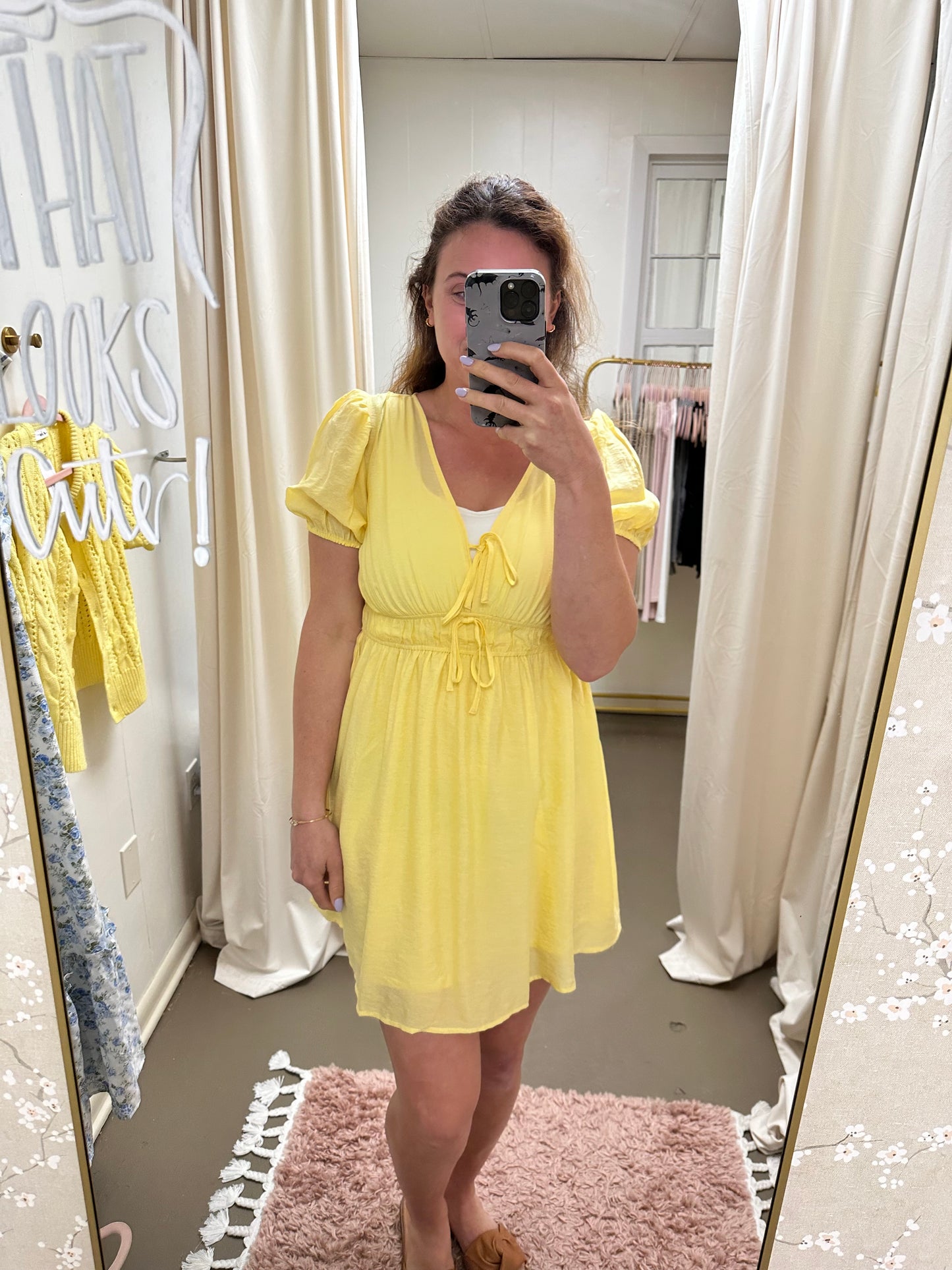Yellow Mini  Dress