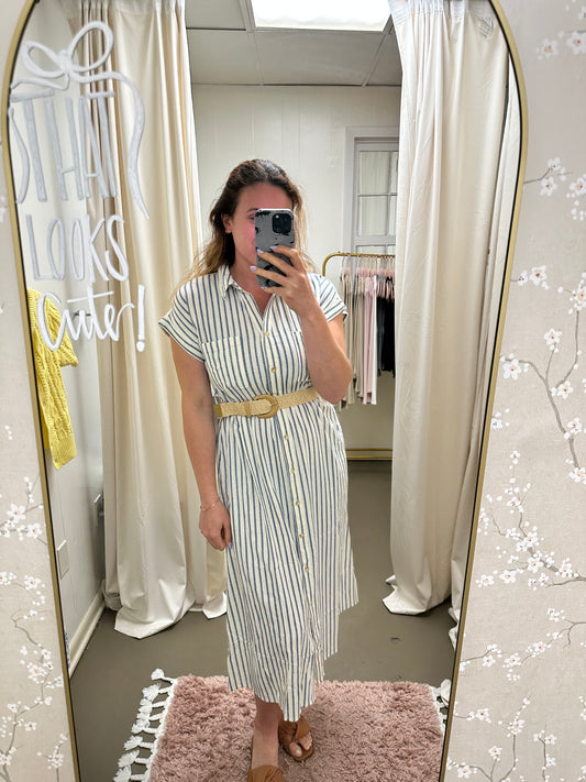 Belted Midi Dress