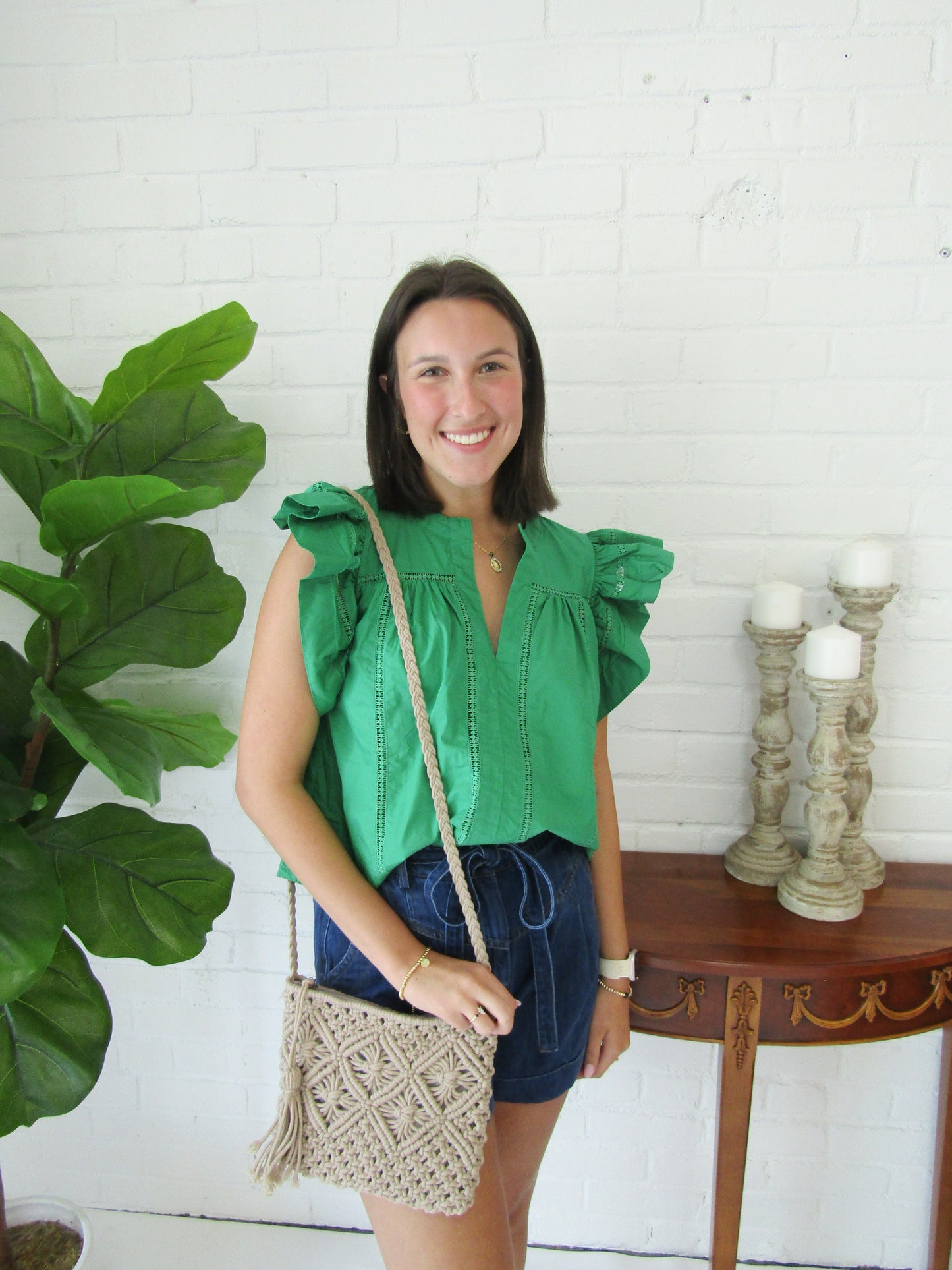 Flare Ruffle Sleeve Top