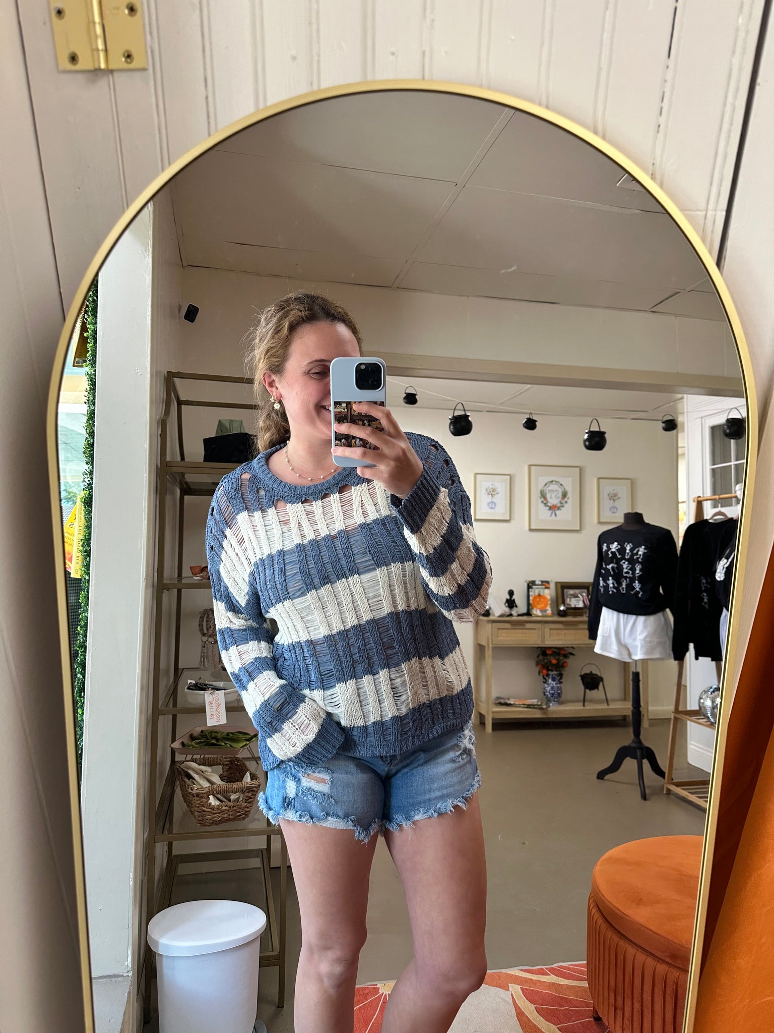 Blue Stripe Sweater