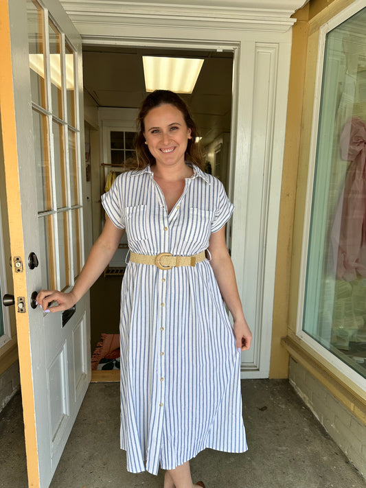 Belted Midi Dress
