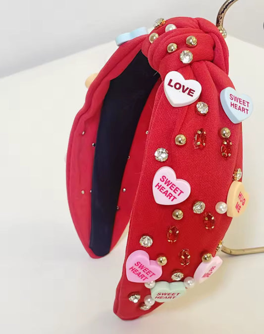 Conversation Heart Headband