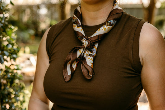 Brown Neck Scarf