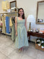 Basque Midi Dress