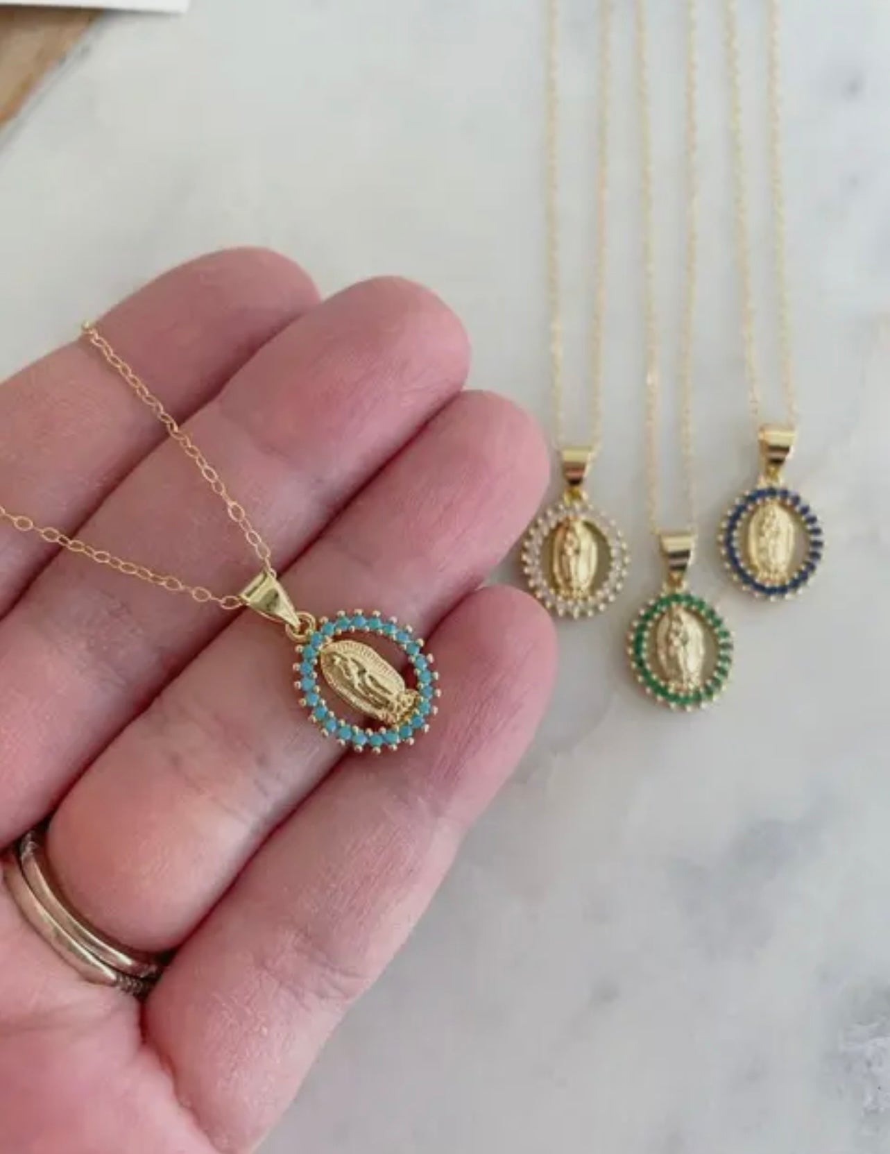 Turquoise Mary Necklace