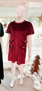 Garnet Velvet Dress