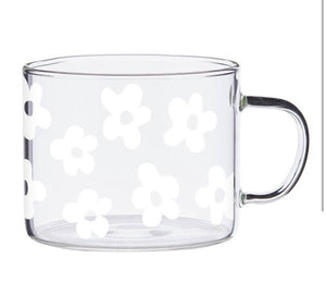 White Floral Mug