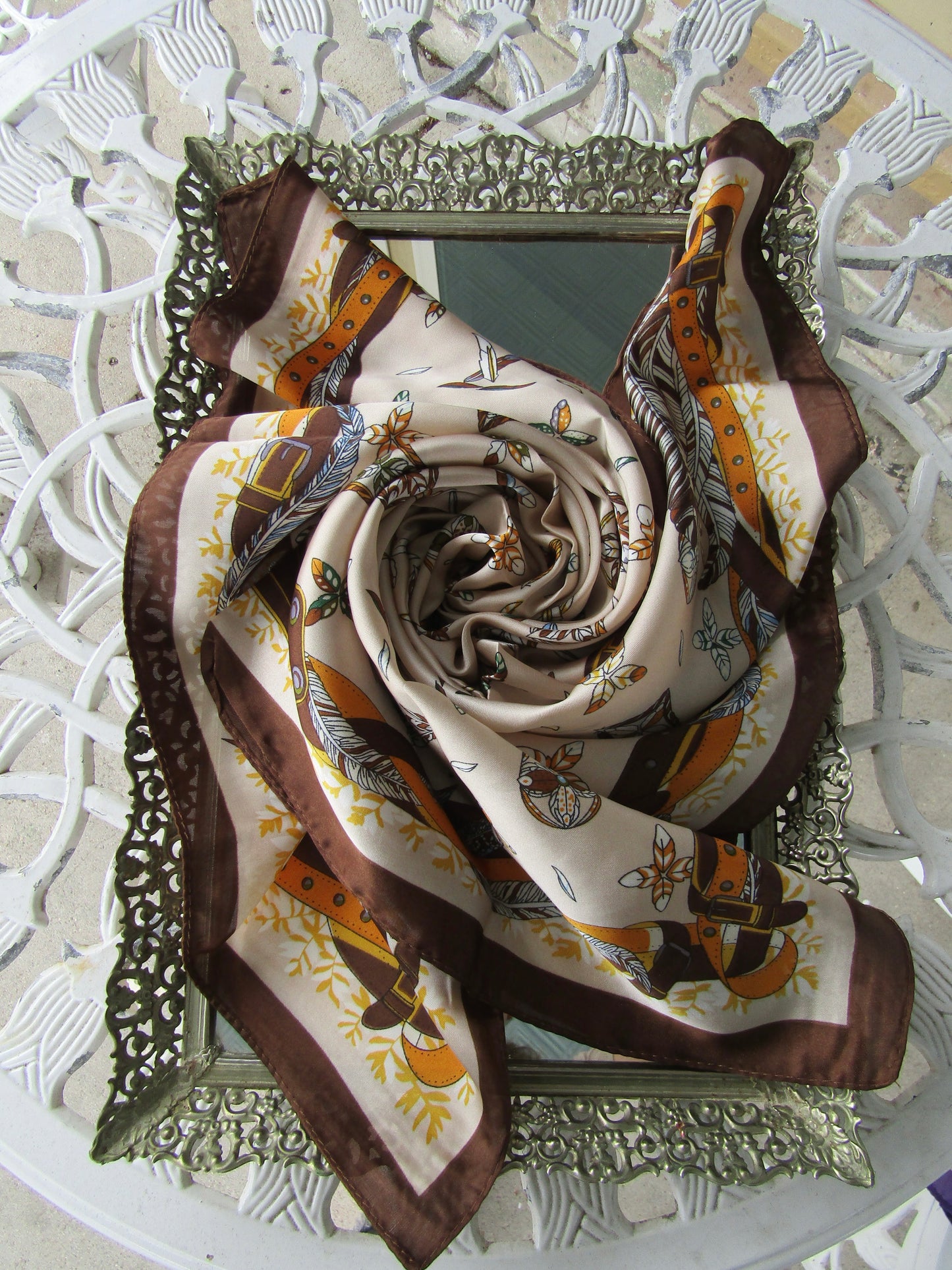 Brown Neck Scarf
