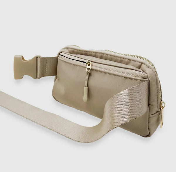 Natural Beige Belt Bag
