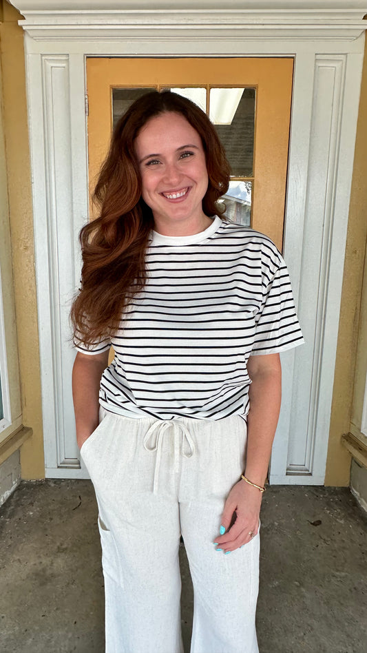 Stripe Short Sleeve Tee