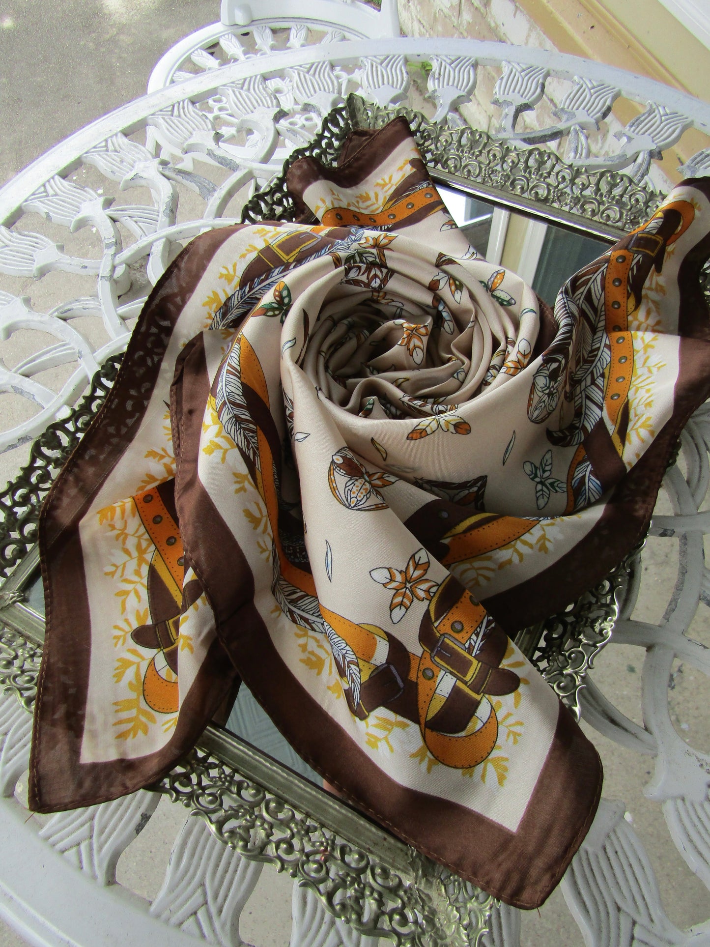 Brown Neck Scarf