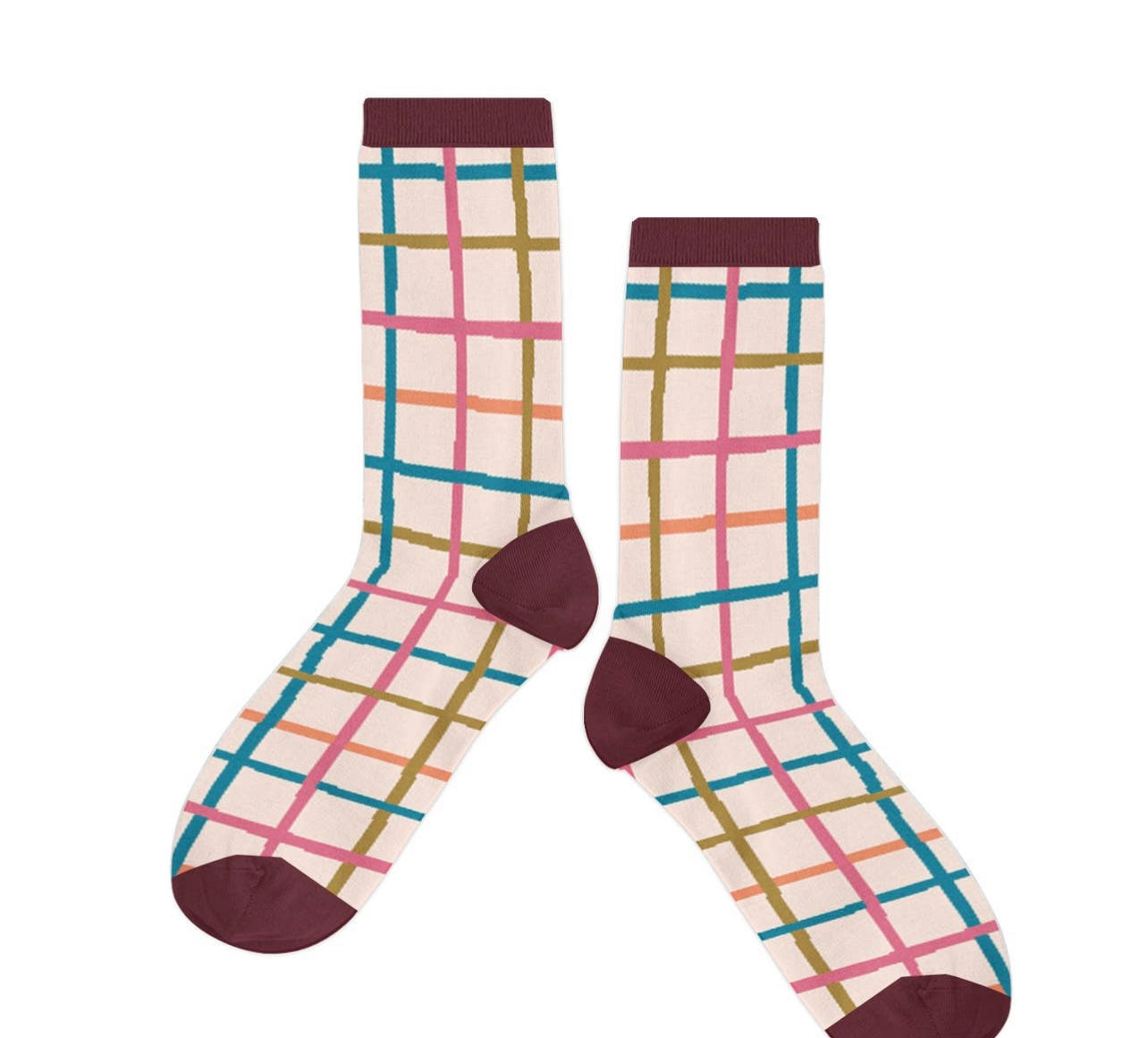Pretty Plaid Socks
