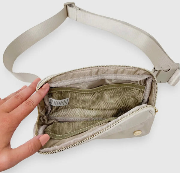Natural Beige Belt Bag