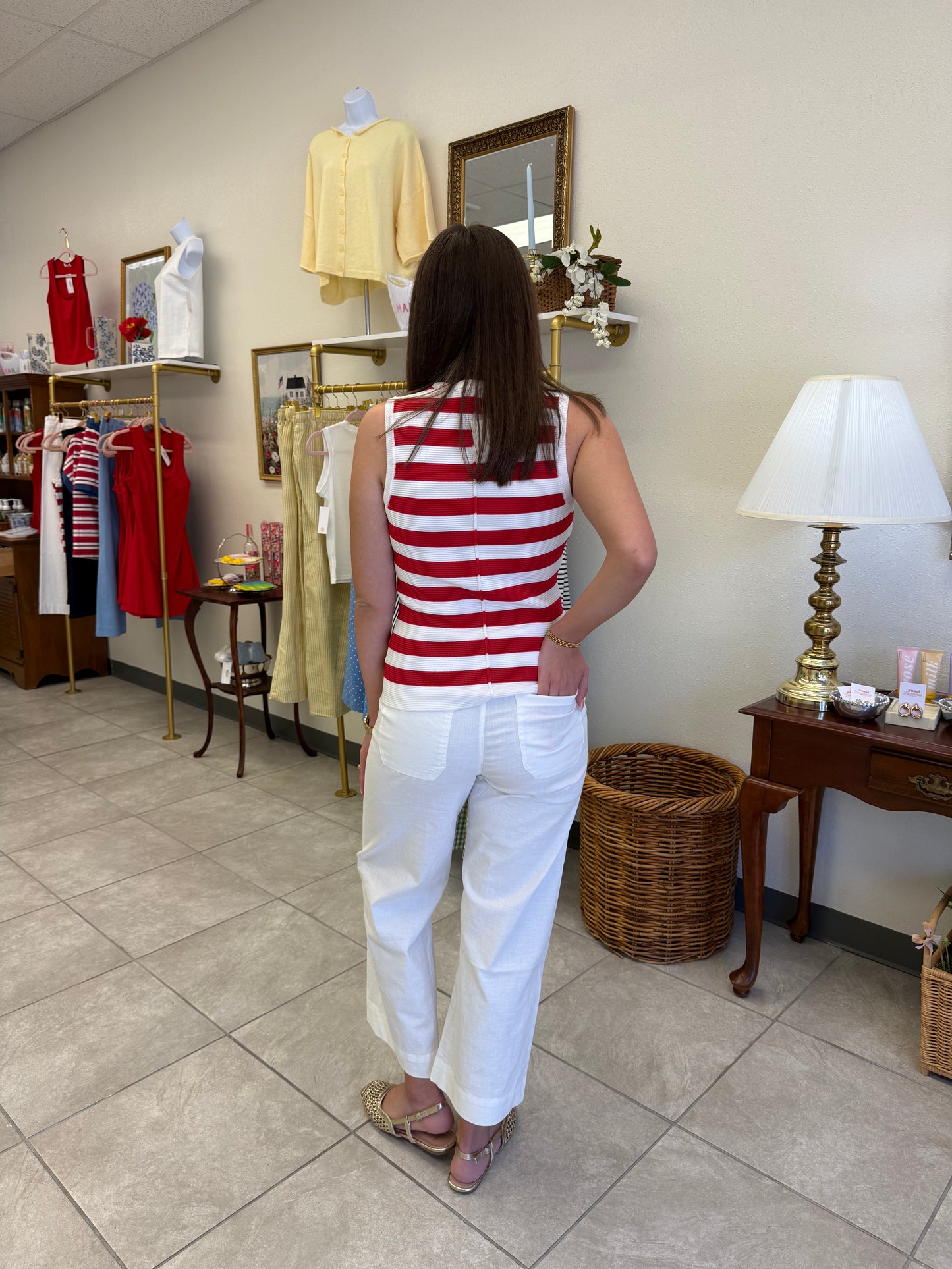 Sailor Stripe Knit Vest