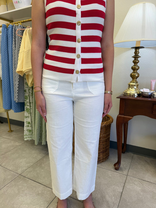Linen Ankle Pants