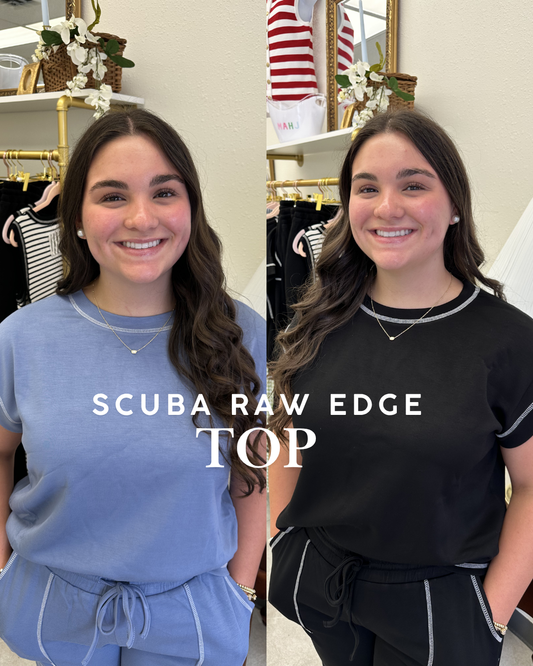 Scuba Raw Edge Top
