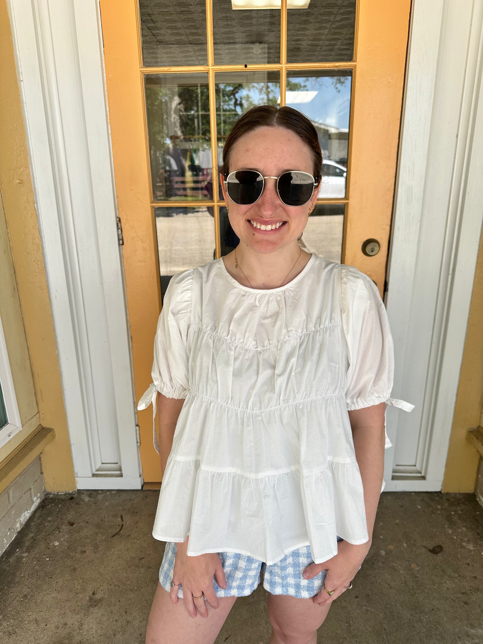 Tiered Puff Sleeve Top