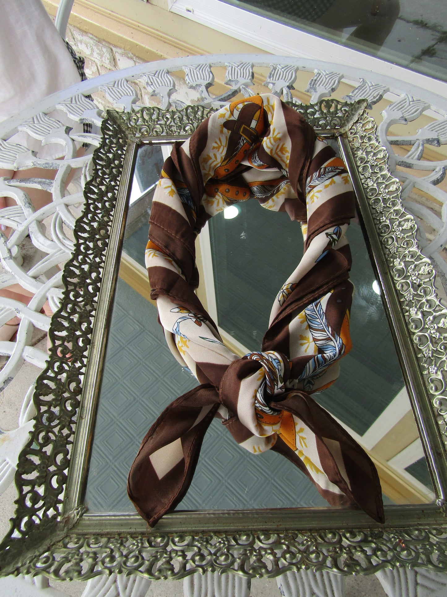 Brown Neck Scarf
