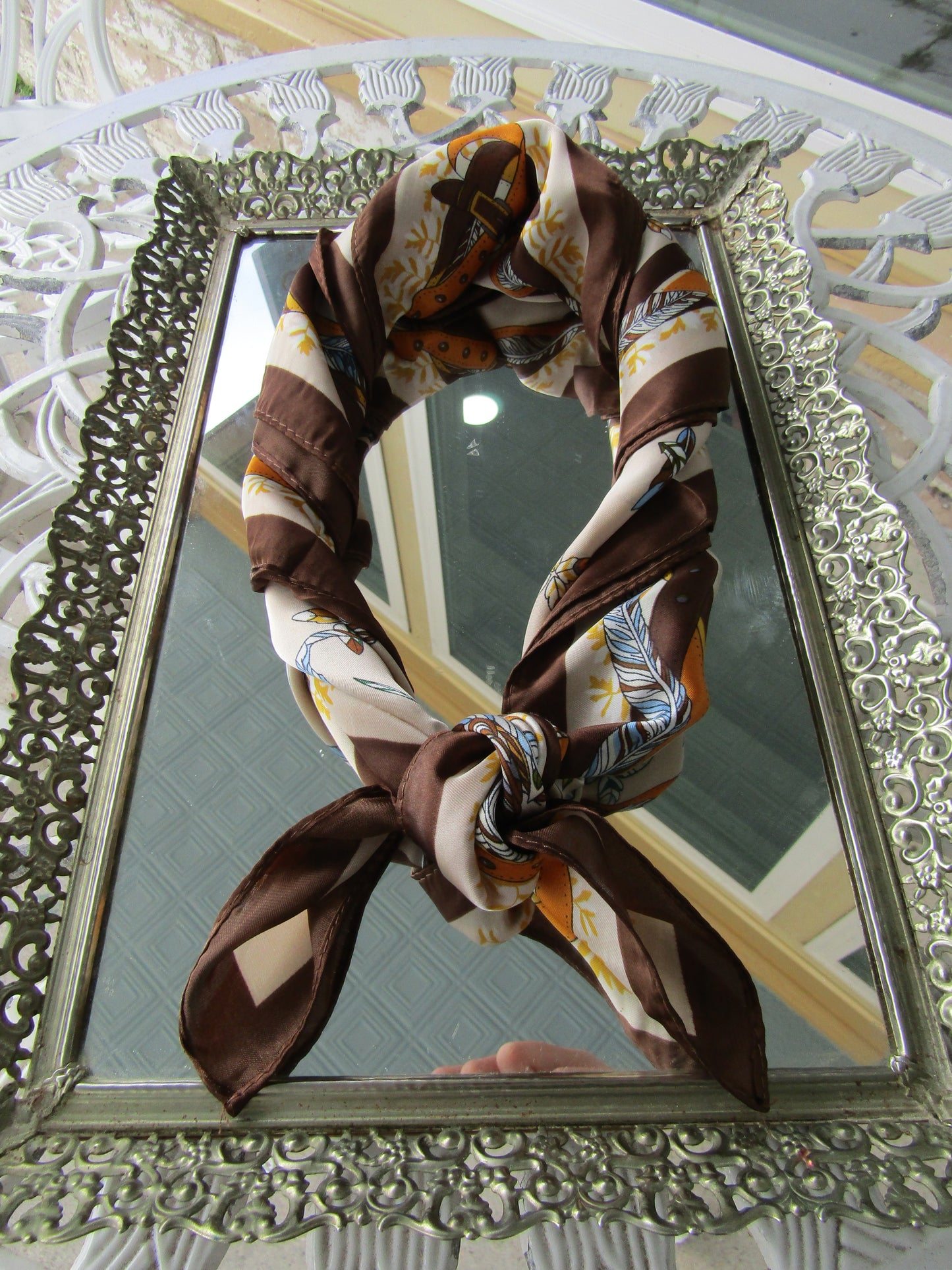 Brown Neck Scarf