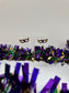 Mardi Gras Mask Studs