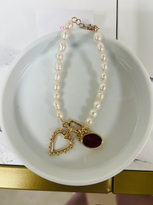 Heart Charm Bracelet