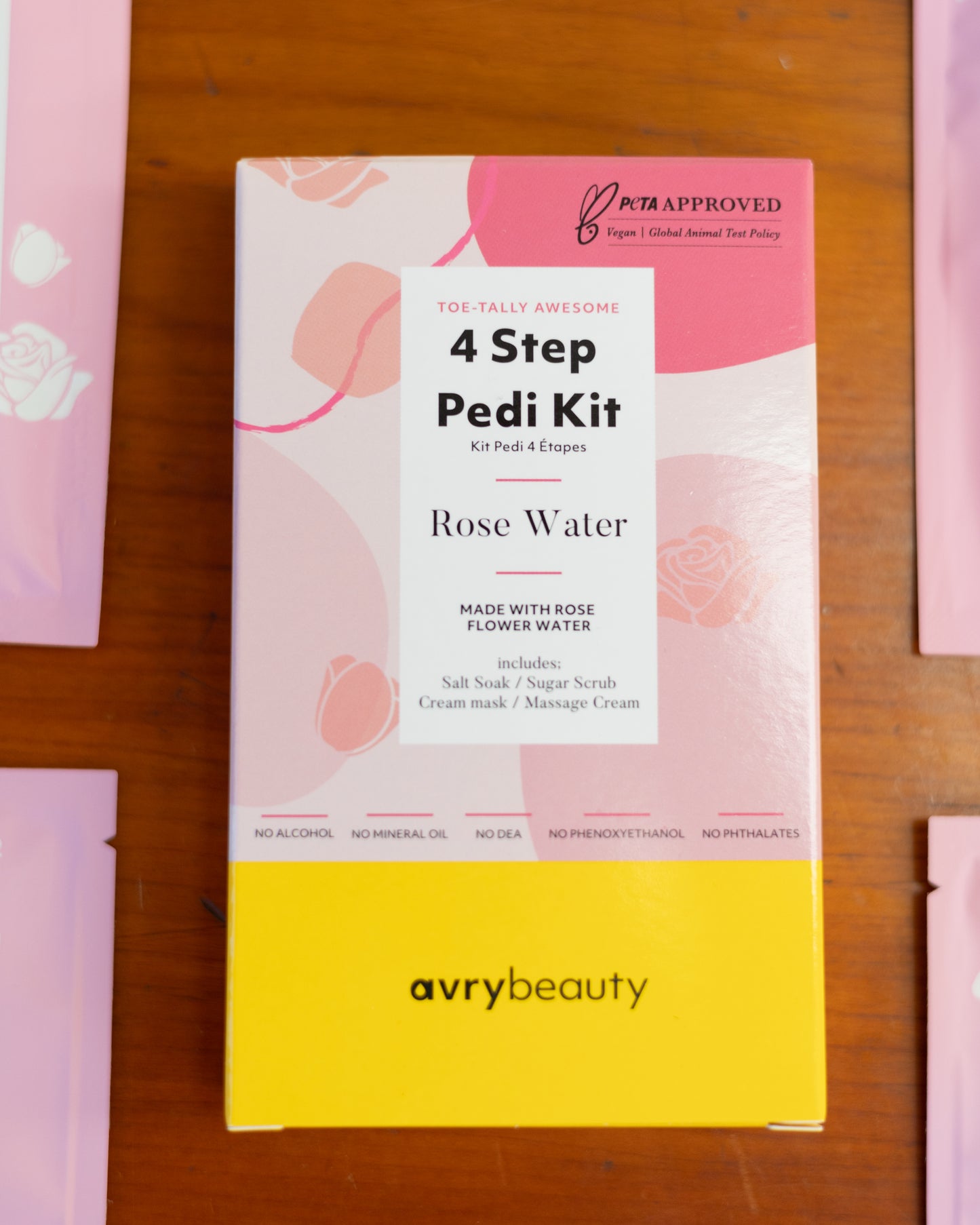 4 Step Pedi Kit - Rose Water